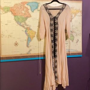 free people sexy blush pink evening robe
